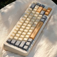Sand Cat Keycaps PBT Keycaps Cherry Profile Dye-Sublimate Kitten Customized Keyboard Cap for MX Switches Mechanical Keyboard
