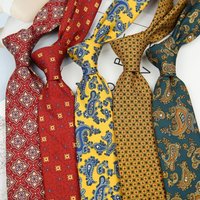 British Style Men's Business Neckties Paisley Floral Printed Cartoon Animals Neck Ties Formal Wedding Tuxedos Party Cravat Tie