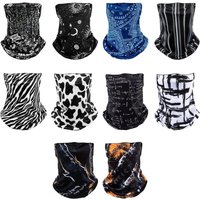 AliExpress HULEQQI Elastic lce Silk Bandana Head Face Neck Gaiter Hanging Ear Breathable Face Cover Scarf Cycling Balaclava Men Women