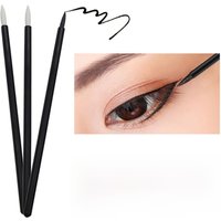50PCS Eyeliner Lip Brush Lip Line White and Yellow Makeup Tools