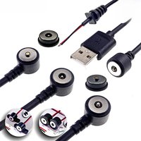 Magnetic Circular PogoPin Connector 2A Waterproof Male Female Round Spring Loaded DC Power Charger USB TypeC Cable Gold Plated