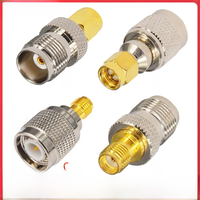 1PC SMA to TNC Adapter Male Plug Female Jack Straight RF Coaxial Connector 50ohm Pure Brass
