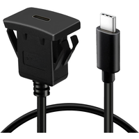 USB-C Type-C USB 3.1 Male To Female 10Gbps Extension Flush Car Latch Mount Extension Cable for Dashboard Panel