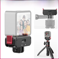 Ulanzi Magnetic Charger Base Mount Type-C Port for Osmo Action 2 and Normal Base Mount 1/4 Female Base Mount for Osmo Action 3