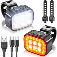 AliExpress BUCKLOS Bicycle Q6 Light Set Bike LED Front Rear Lights USB Charge MTB Road Bike Highlight Lamp Cycling Light Lamp Cycling Accessories