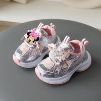 Disney Mickey Mouse Girl Sports Shoes Spring Autumn Soft Sole Sneakers Children Casual Shoes Boy cute Breathable Running Shoes