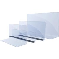 5pcs Shelf Divider Clapboard Transparent PVC L Shaped Closet Shelf Organizer Supermarket Retail Goods Display Separator