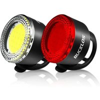 AliExpress BUCKLOS Bicycle Light Set Highlight COB LED Front Rear Lamp Waterproof USB Rechargeable Bike Taillights Cycling Safety Headlight