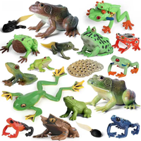 AliExpress Oenux Wild Animals Bullfrog Model Simulation Tadpole Hatch Frog Growth Cycle Action Figures PVC Cute Educational Toys Kids Gift