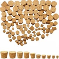 10pcs or 100pcs Top DIA 7.5mm to 30mm Wooden Cork Lab Test Tube Stopper Kettle Pudding Bottle Cork Cap Burette Tube Wood Plug