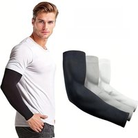 3Pairs Fashion Sun Ice Silk Sleeves Unisex Summer Sun Protection Arm Sleeves Suitable for Outdoor Riding, Driving, Fishing