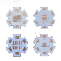 1-10 PCS 20mm Copper PCB XPG XPG2 XPE2 XML XML2 XHP50 XHP70 MKR 3V6V12V led PCB 20mm x 1.6mm Copper Star 16mm Heatsink PCB