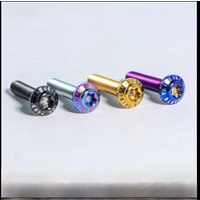 AliExpress TAIMEILI 1pcs Titanium alloy screw umbrella head T1 series M4x10/12/16/20/25mm cycling modification screw