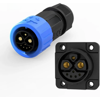 AliExpress IP67 50A 2+1+5 Electric Motorcycle Charging Port Cord M23 E-bike Lithium Battery Connector Wire 8Pin Male Female Plug Socket