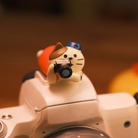Cute Cat Cartoon Camera Hot Shoe Cover- ABS Resin, Battery-Free Flashlight Accessory for DSLR and Mirrorless Cameras, Camera Dec