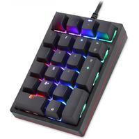 Motospeed K24 Macro Mechanical Numeric Keypad Wired 21 Keys RGB Backlight Numpad Gaming Keyboard Red Blue Switch For PC Notebook