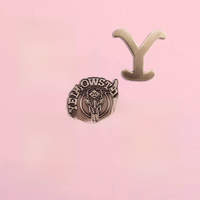 Yellowstone Dutton Ranch Enamel Pin TV Drama Retro Badge Backpack Pin Film and Television Peripheral Jewelry Gift Accessories