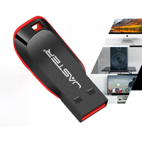 JASTER Plastic USB Flash Drive 128GB Key Chain Memory Stick 64GB Mini Pen Drive 32GB Black Creative Business Gift 16GB 8GB 4GB