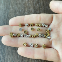100pcs 5mm Charm Sunflower Flowers Alloy Beads DIY Handmade Bracelet Necklace Accessories Jewelry Making