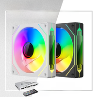 Teucer Infinite Mirror 4Pro 120m PC Case Fan PWM ARGB Water Cooler CPU Cooling Ventilador Unlimited Space ARGB Remote Control