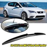 For SEAT Leon MK3 5F SEAT ibiza 6l Car Rear Roof Spoiler Wing 3Pcs Rubber Matt Black