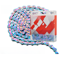 AliExpress VXM Bicycle Chain Multi-Colored Rainbow 6/7/8/9/10/11 Speed Magic Buckle Road Bike and MTB 116L
