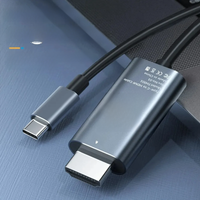 USB C to HDMI Cable 4K Aluminum Type-C to HDMI-compatible Support Thunderbolt 3 for iPhone 15 MacBook Air iPad Samsung Laptop