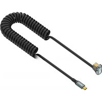 USB Type C Spring Extender Cord PD 100W Cable for Samsung Xiaomi Huawei Phone Fast iPhone15 Charger Wird PD USB3.2 Data Cable 8K