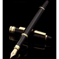 STONEGO 5 SIZE lassical Metal Black Fountain Pen Converter Calligraphy Pens for Writing Drawing Journal Business Gift Pens