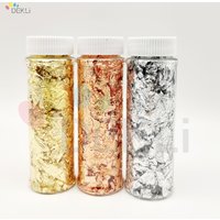 Cake tools Decorate Gold Rose Silver Leaf 2g Bottle for Cake Decorative Foil