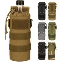 Outdoor Portable 600D Nylon Kettle Pocket Utility Pouch Tactical Molle Water Bottle BagHunting Camping Water Bottle Cover