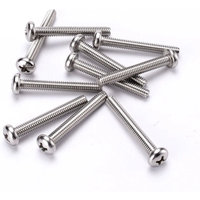 50X M1 M1.2 M1.4 M1.6 M2 M2.5 M3 M4 Mini Micro Small A2 304 Stainless Steel Cross Phillips Pan Head Screw Round Bolt 2-30mm