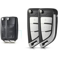 KEYYOU 2/3BTN Modified Version For Volkswagen VW Bora Golf Polo Passat Touran Seat Skoda Beetle Touran Jetta Car Key Case