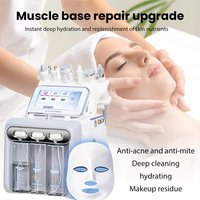 Appareil Hydra Facial 7 en 1, appareil de soin du visage à l'hydrogène et à l'oxygène, éliminateur de points noirs, nettoyant en profondeur des pores, hydratation de la peau, appareil de beauté à