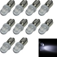 AliExpress PiLiPaLa 10x White Bicycle E10 Screw Lamp Flashlight Light 6V-12V 1 Emitters In-Line LED N601-W