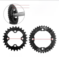 AliExpress NONE PROWHEEL MTB 64/104BCD Double Chainring 2*10/11 Speed Bicycle Chain Ring 26T 28T 36T 38T Mountain Bike Chainwheel Mtb Crankset