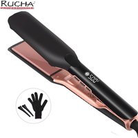 500F Hair Straightener High Temperature Flat Irons Wide Plate Plasma Ions for Keratin Treatment Frizzy Hair Recovers Damaged image 4