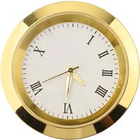 36MM Clock Quartz Movement Round Clocks Head Insert Classic Clock Craft DIY Gold Arabic Numbers Watch Replacement Part Supplies
