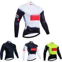 AliExpress EFAPEL High Quality Cycling Clothing UAE Cycling Jersey Long Sleeve Windbreaker Bike Maillot Ropa Ciclismo Bicycl Jersey Tops 3 Pockets
