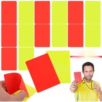 Soccer Referee Red Yellow Card Classic Delicate Texture PVC Soccer Referee Warning Card Football Match Training Referee Supplies