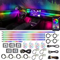22 In 1 Car Ambient Lights RGB 64 Colors LED Interior For BMW F10 F11 F20 F30 G01 G02 G05 E36 E39 E60 E87 E90 E91 E92 X3 X4 X5