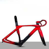 AliExpress BXT Full Carbon Bicycle Frame with Hidden Cable, Racing Disc Brake, Road Bike Frame Di2 with Handlebar, Mechanical BSA T47, 2024