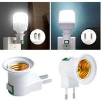 E27 LED Light Bulbs Socket Base Lamp Holder EU US Plug Adapter Converter with ON/OFF Switch Lamp Base For Led Light Bulb