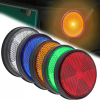 AliExpress NONE Motorcycle Circular Reflector Electric Vehicle Bicycle Waterproof Dustproof Night Warning Reflector 6mm Hexagonal Screw Fixation