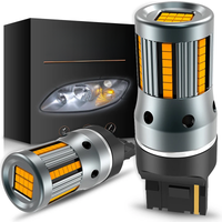 2Pcs No Error Hyper Flash Turn Signal Lamp T20 7440 W21W LED Bulb 1156 BA15S P21W Canbus Car Lights Amber Yellow 12V