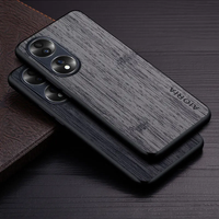 Case for Honor 70 5G funda bamboo wood pattern Leather phone cover Luxury coque for huawei honor 70 case capa