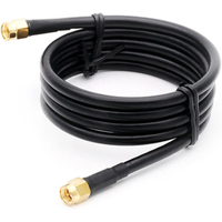 1PC SMA Male to SMA Male High Frequency RG58 RF Coaxial Cable 50ohm WiFi Antenna Extension Cable Connector Adapter Pigtail