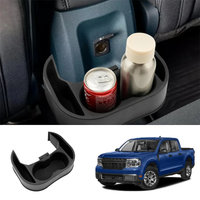 ABS Center Console Cup Holder Rear Partition Storage Box Coin Key Tray For Ford Maverick 2022-2024 Car Interior Accessories