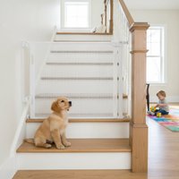 Pet Fence, Retractable Infant Gate, Adjustable Stair Barrier, Home Security, Multiple Sizes, Easy Installation