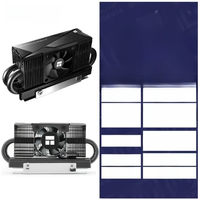 Thermalright HR-10 2280 Pro Black M.2 Solid State Drive AGHP Heat Pipe Heat Sink Radiator M.2 SSD Cooler Gasket with Thermal Pad